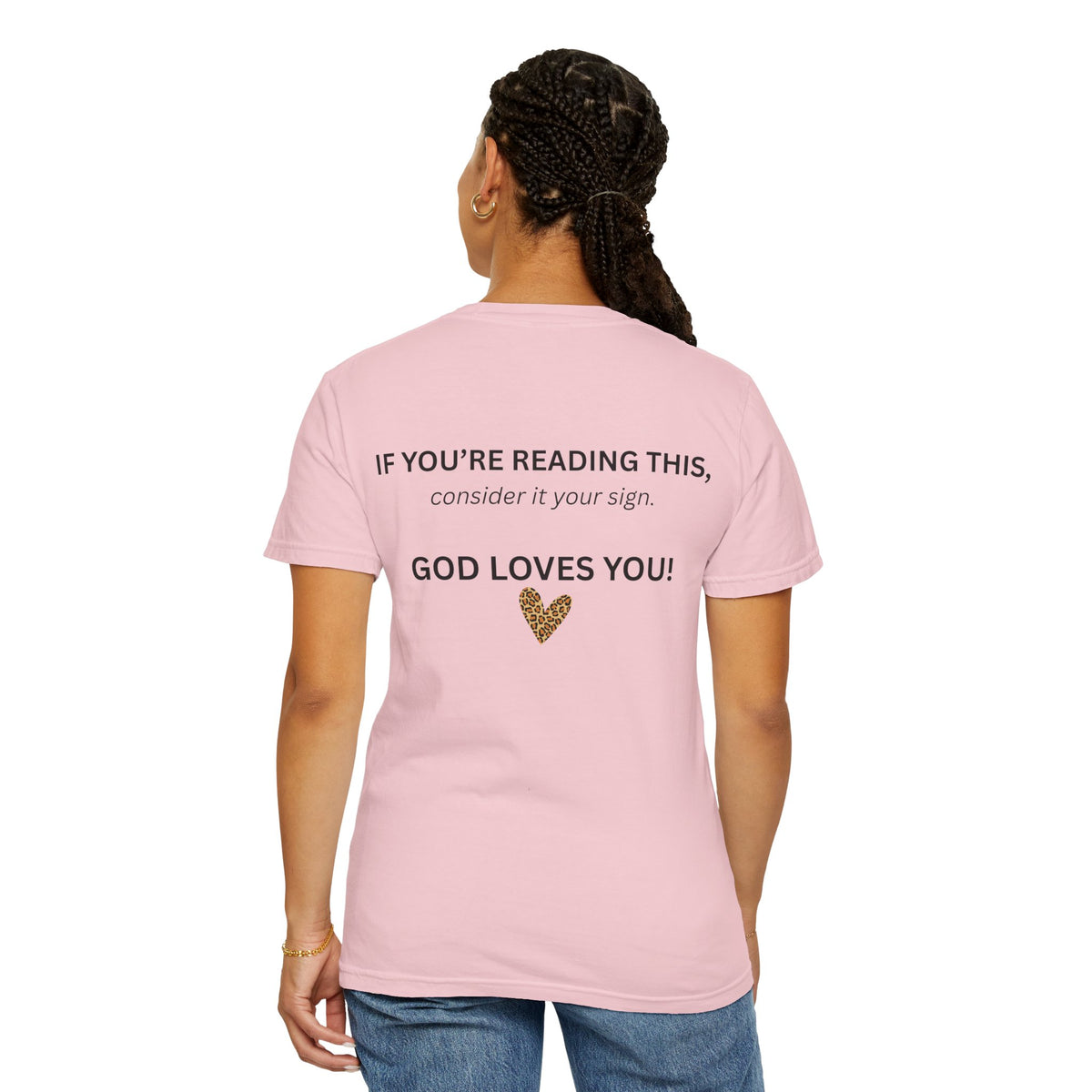Just Try Him Christian T-Shirt | Leopard print Faith Tee