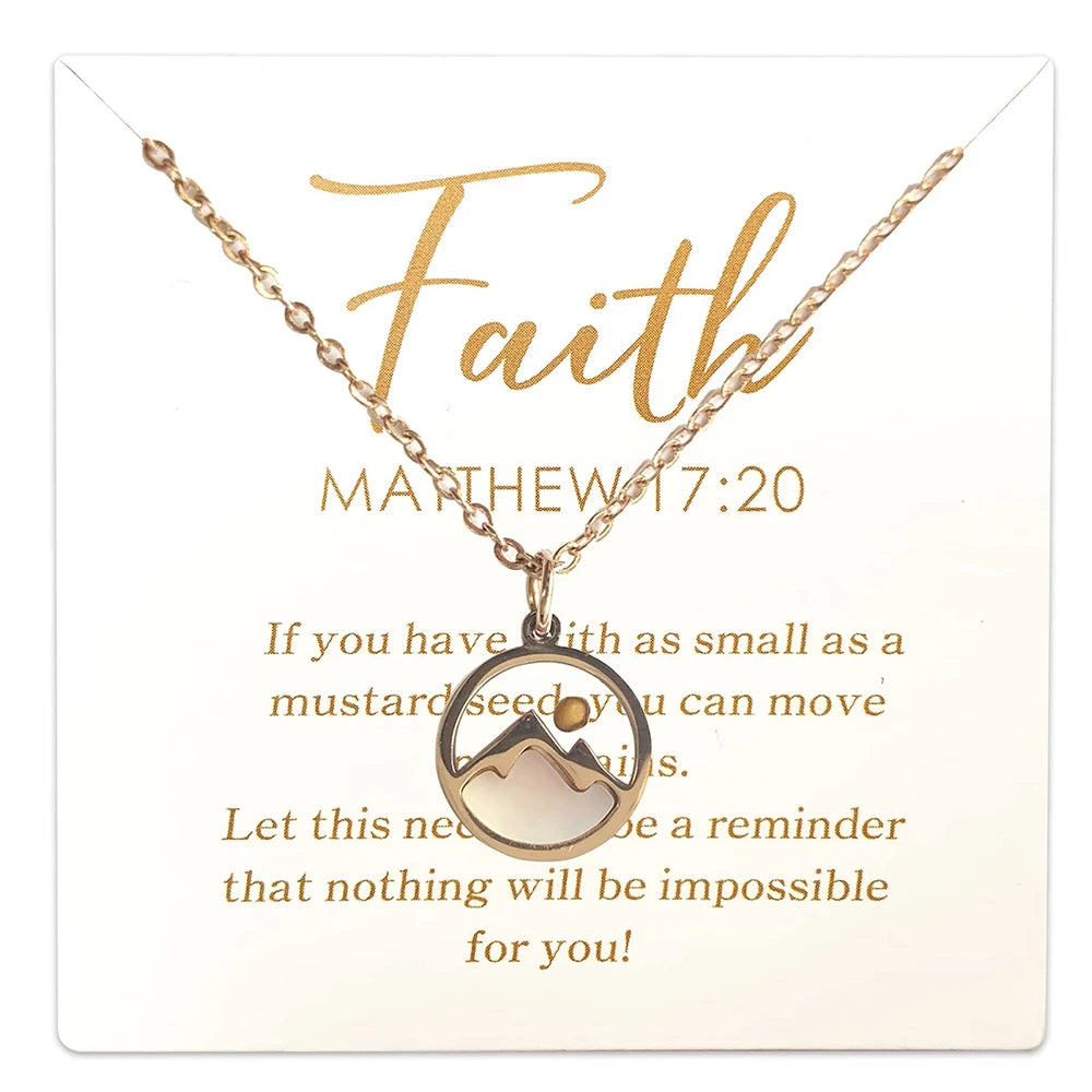 Mustard Seed Faith Necklace - Matthew 17:20